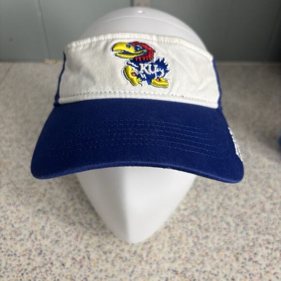 KU Kansas University Jayhawks Rock Chalk Visor Hat Cap NCAA March Madness - Picture 1 of 7